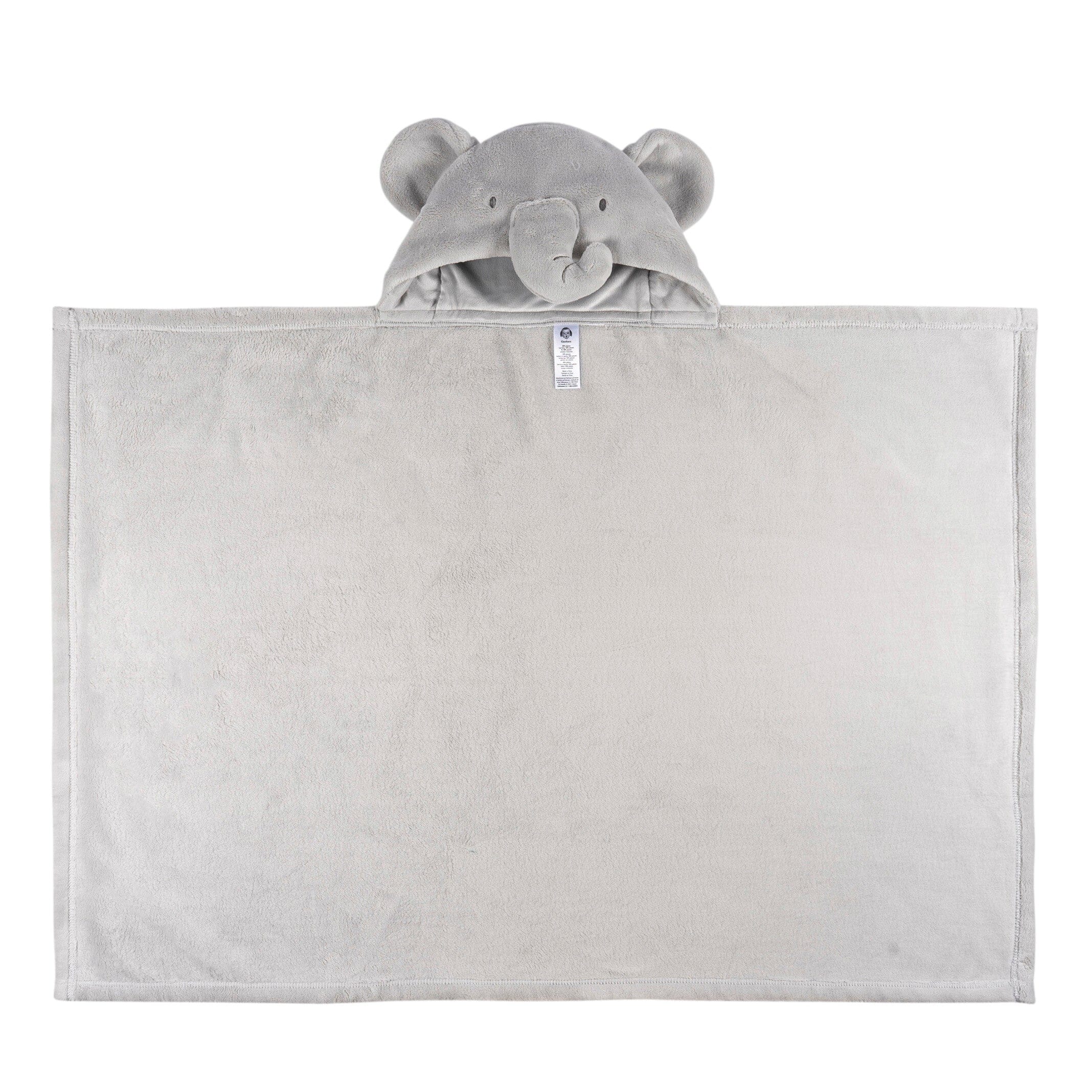 2-Pack Baby Neutral Animal Geo Hooded Wearable Blanket & Security Blanket Set