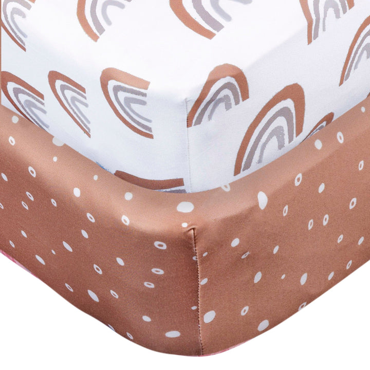 2-Pack Baby Neutral Boho Rainbow Crib Sheet Crib Sheets Gerber® 