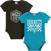 2-Pack Baby Neutral Charlotte Hornets Bodysuits Onesies Bodysuits Gerber® 