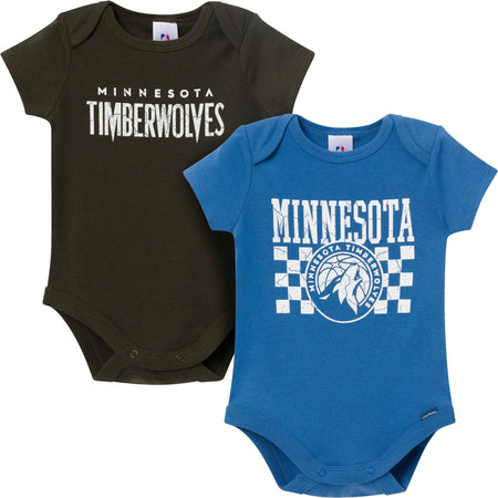 2-Pack Baby Neutral Minnesota Timberwolves Bodysuits