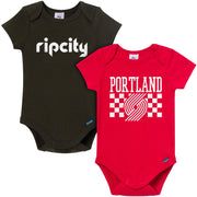 2-Pack Baby Neutral Portland Trail Blazers Bodysuits Onesies Bodysuits Gerber® 