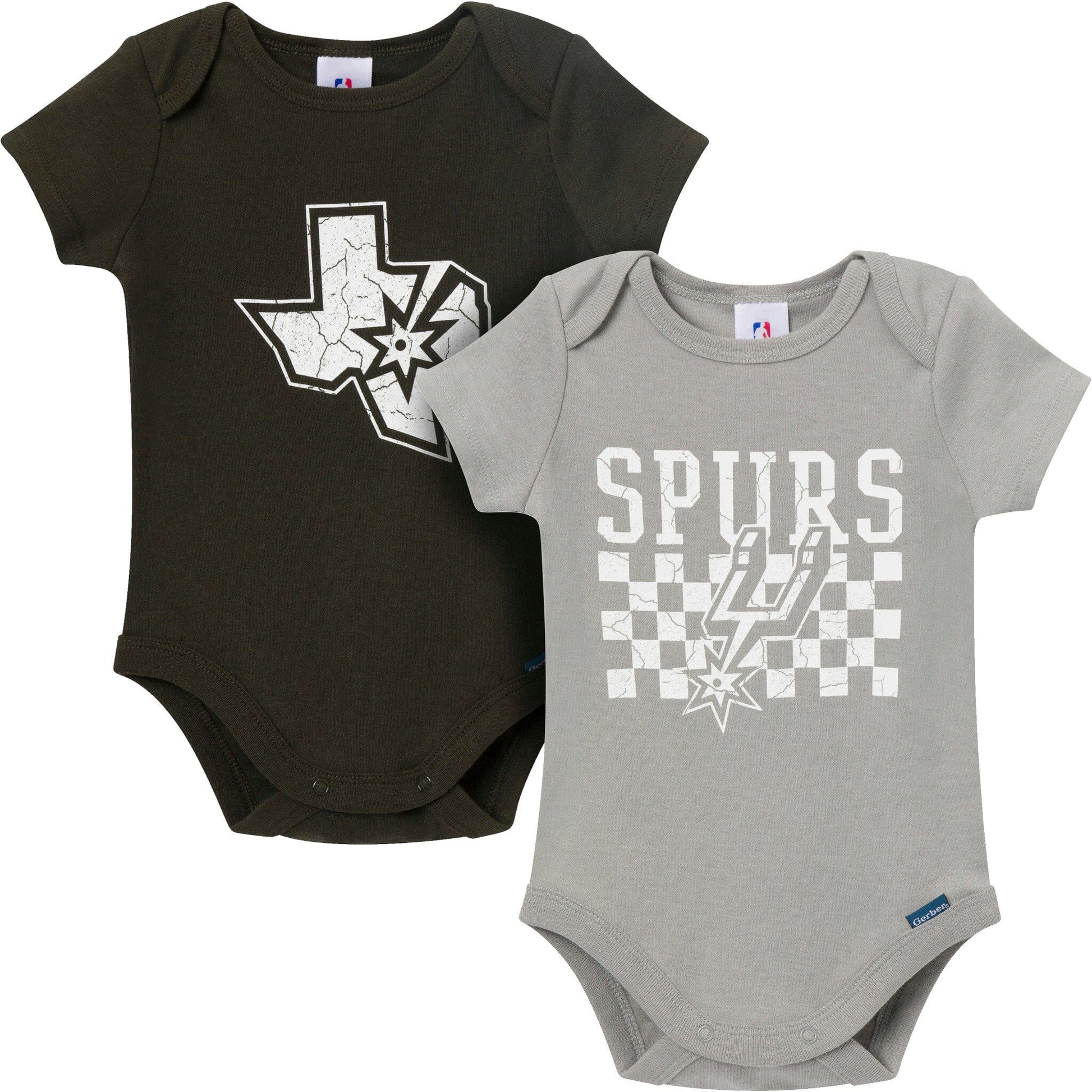 2-Pack Baby Neutral San Antonio Spurs Bodysuits Onesies Bodysuits Gerber® 