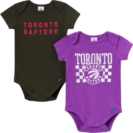 2-Pack Baby Neutral Toronto Raptors Bodysuits