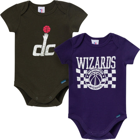 2-Pack Baby Neutral Washington Wizards Bodysuits