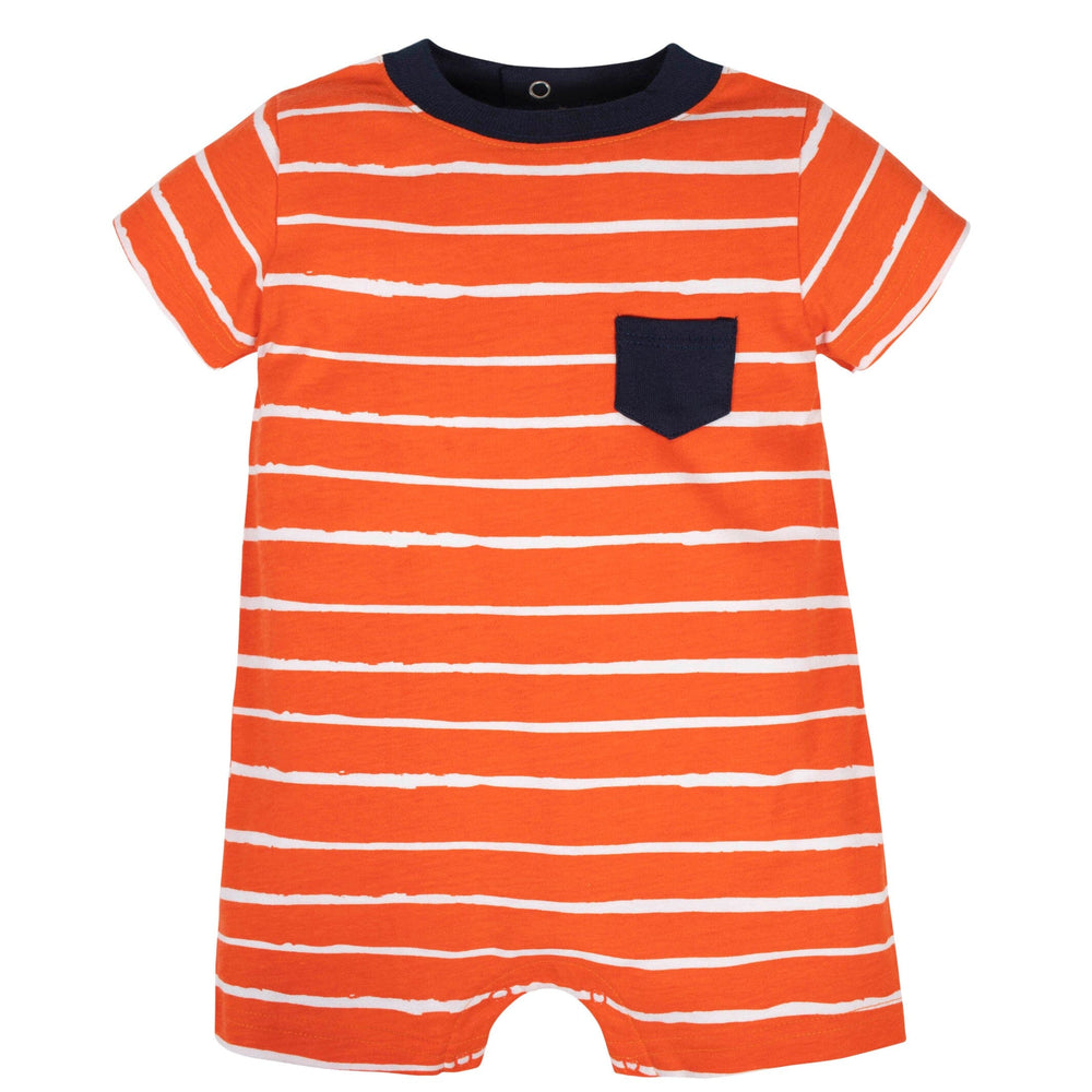 2-Pack Baby Boys Whale Rompers