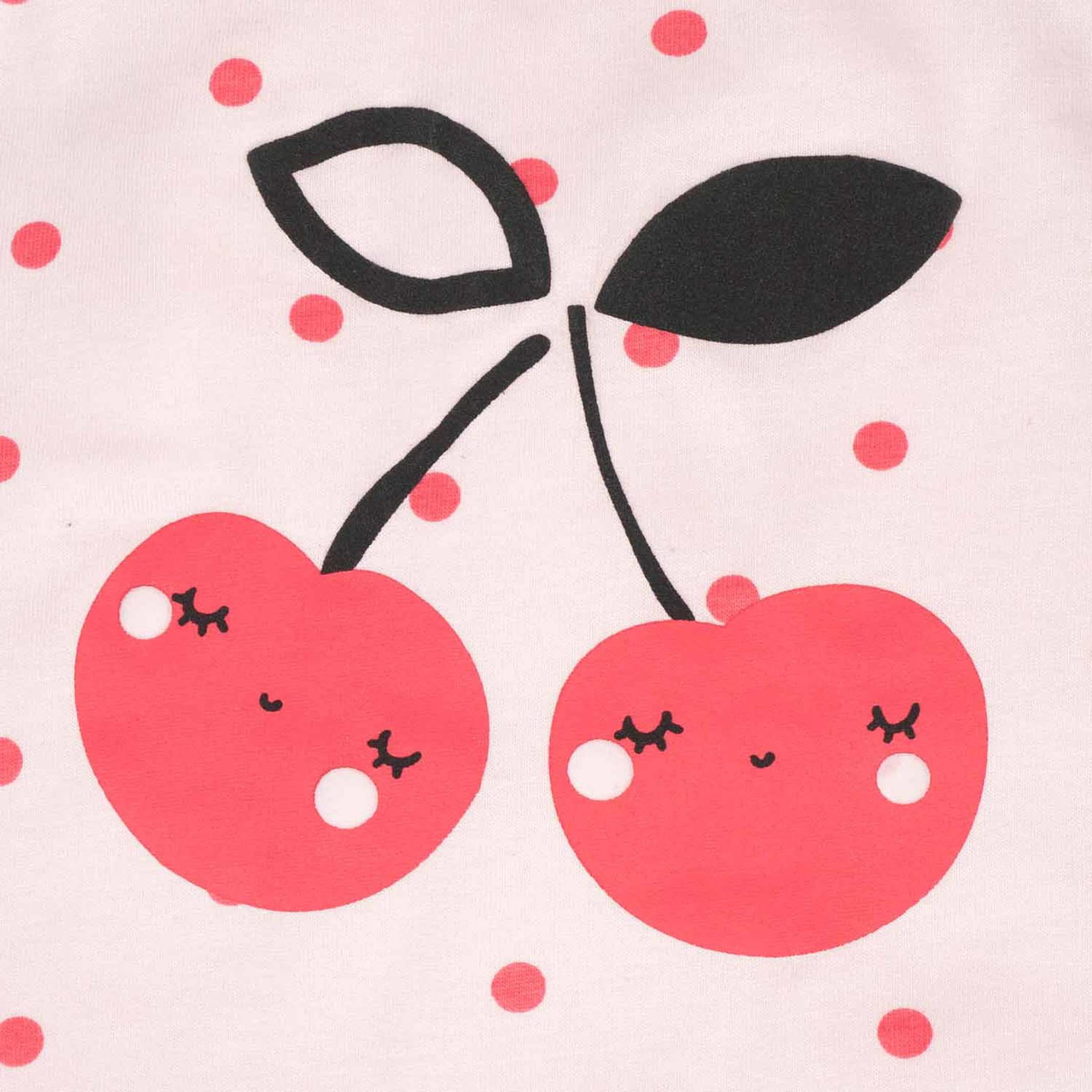 2-Pack Baby Girls Cherry Rompers