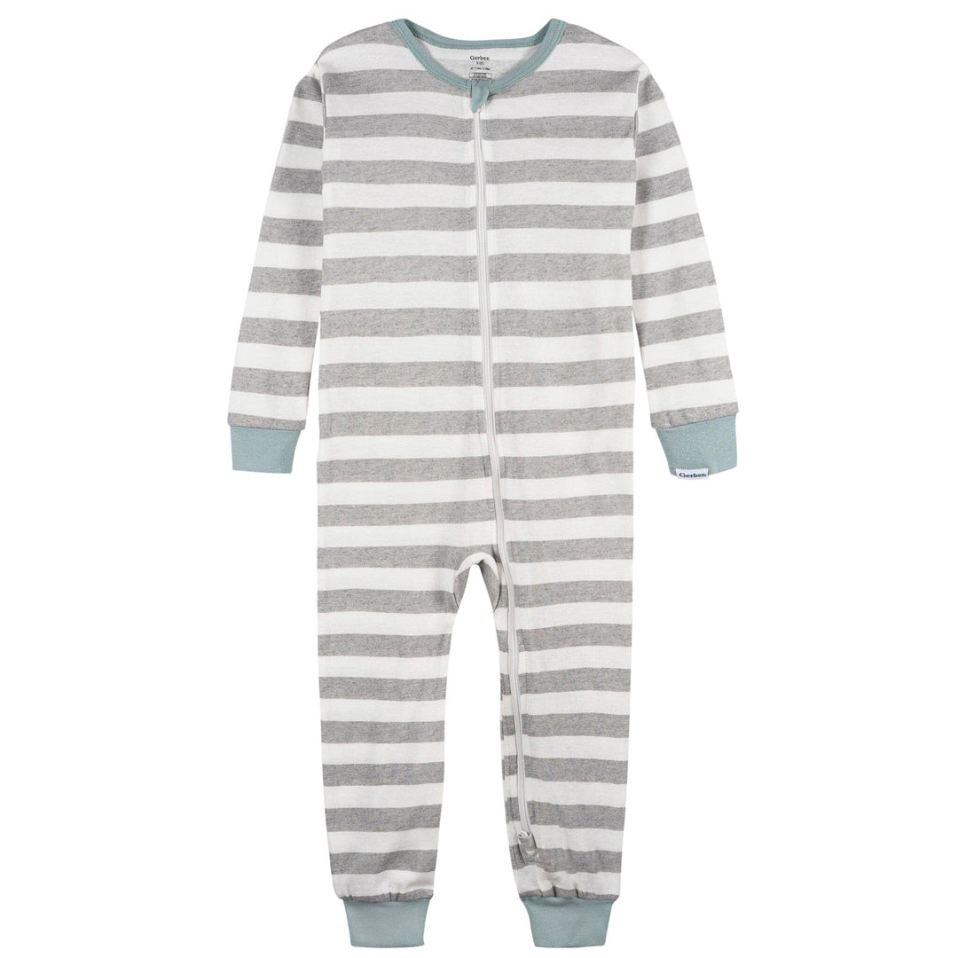 2-Pack Infant & Toddler Boys Blue Snowman Snug Fitting Footless Pajamas Sleepwear Gerber® 