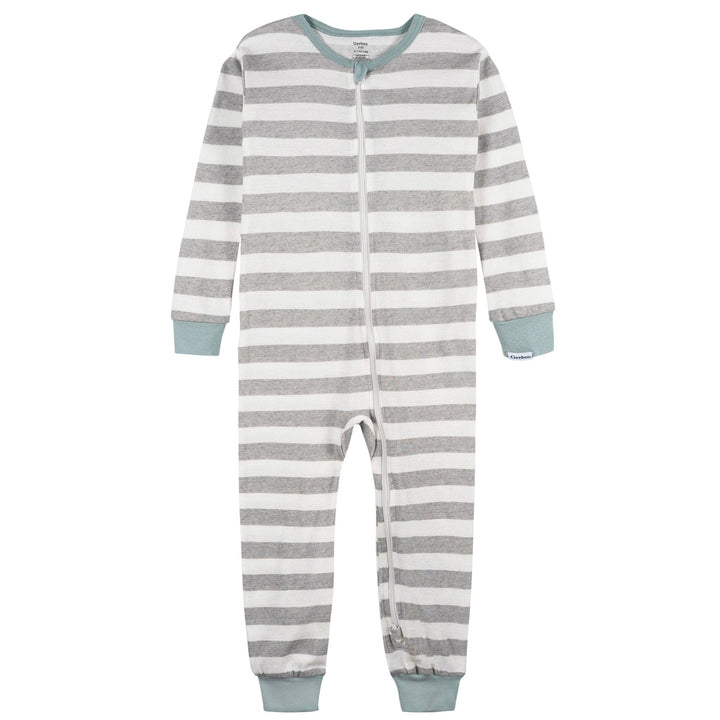 2-Pack Infant & Toddler Boys Blue Snowman Snug Fitting Footless Pajamas Sleepwear Gerber® 