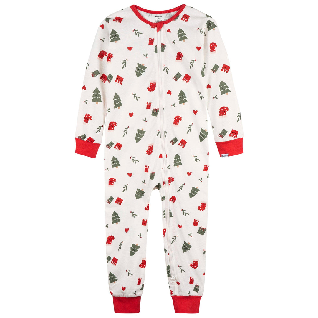 2-Pack Infant & Toddler Girls Ivory Gifts Snug Fitting Footless Pajamas Sleepwear Gerber® 