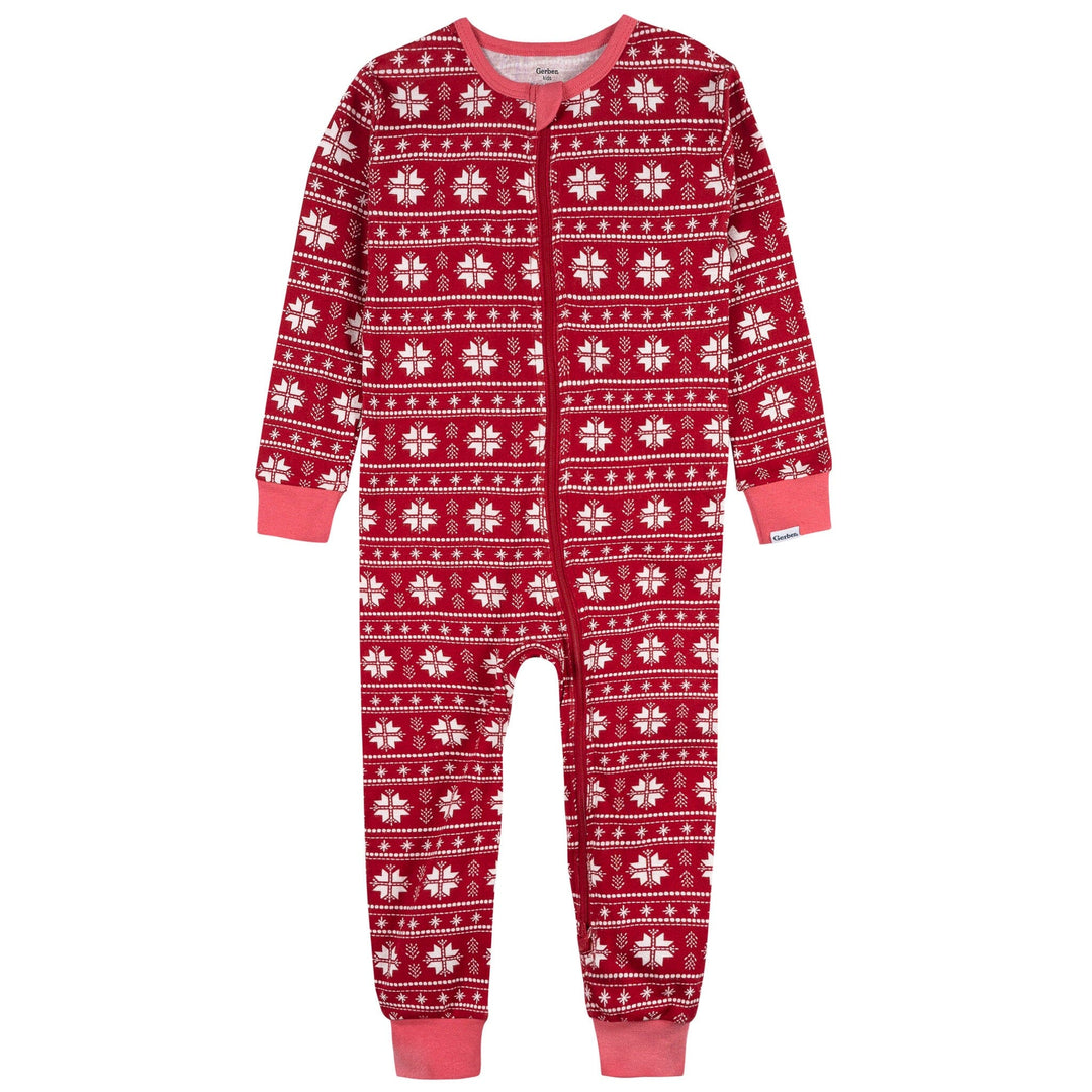2-Pack Infant & Toddler Girls Ornaments Snug Fitting Footless Pajamas Sleepwear Gerber® 
