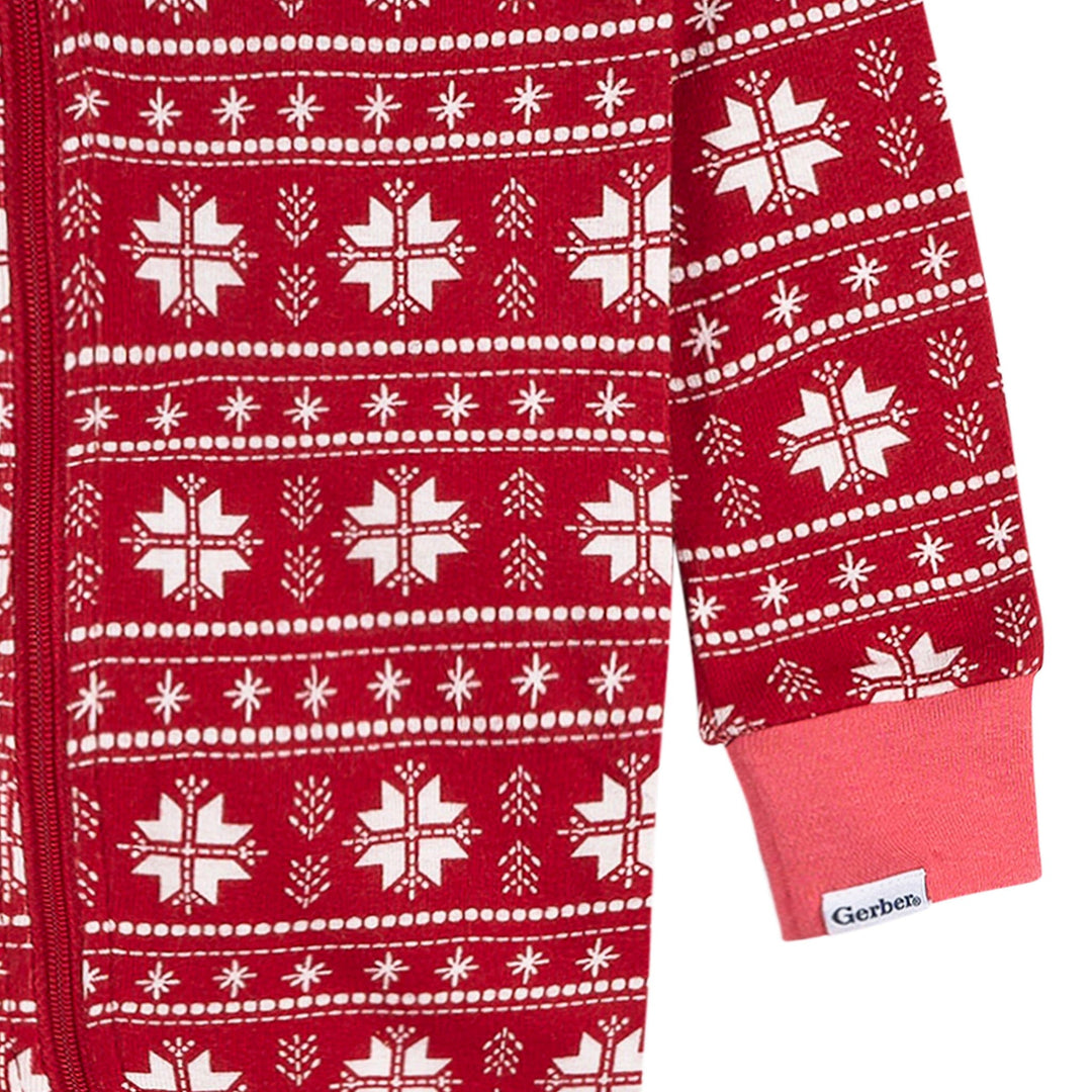 2-Pack Infant & Toddler Girls Ornaments Snug Fitting Footless Pajamas Sleepwear Gerber® 