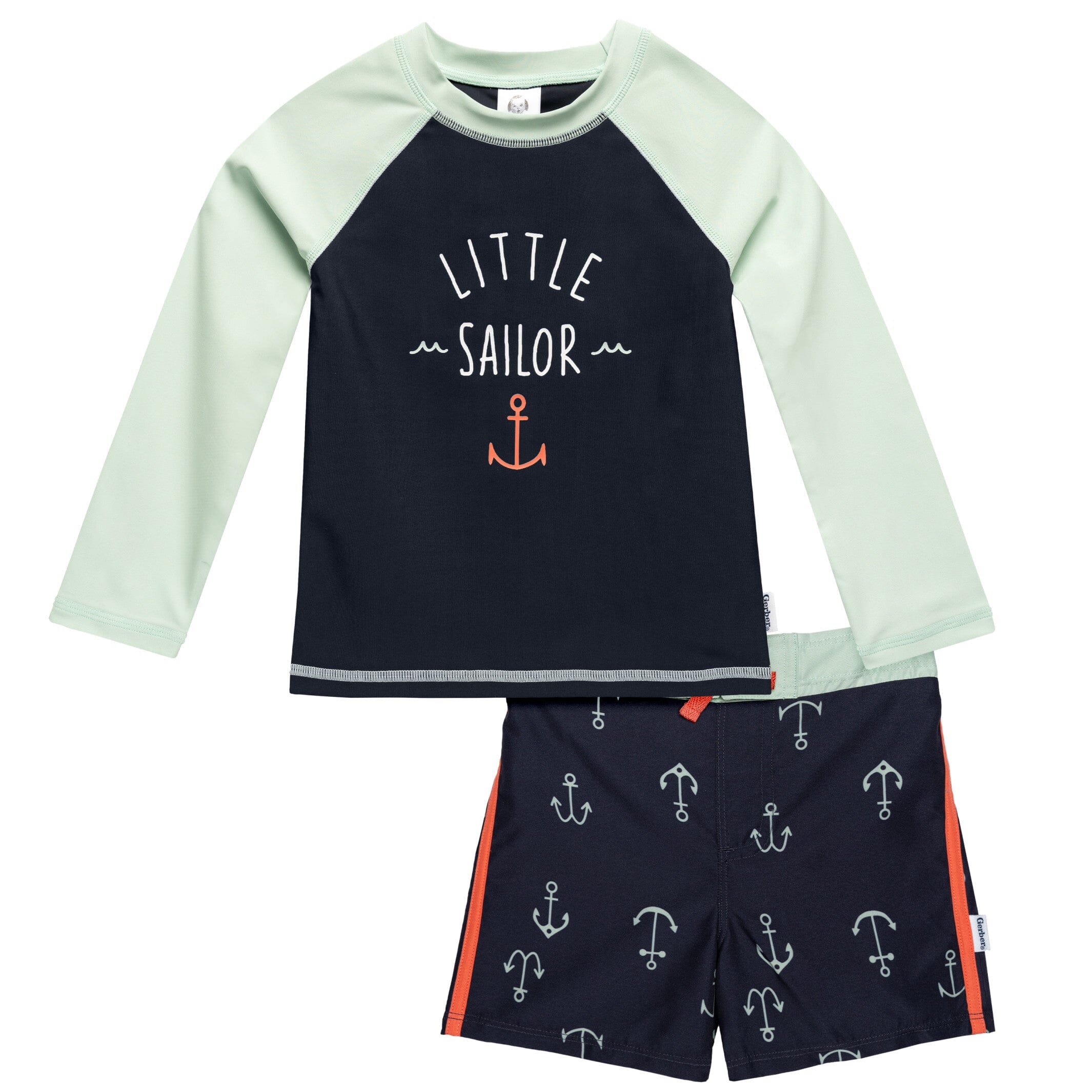 2-Piece Baby & Toddler Boys Anchors Rashguard Set