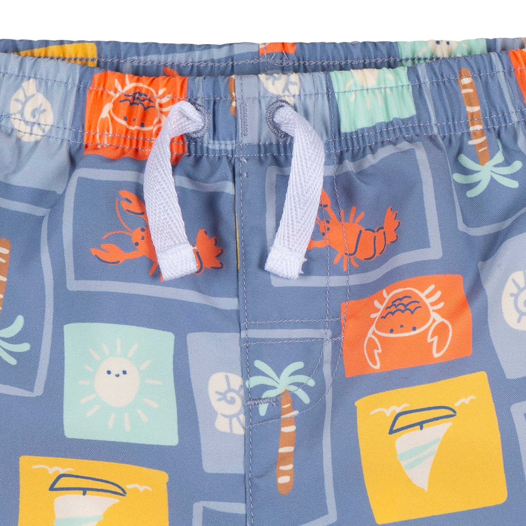 2-Piece Baby & Toddler Boys Green Stamps Rashguard & Trunks Set Swimwear Gerber® 