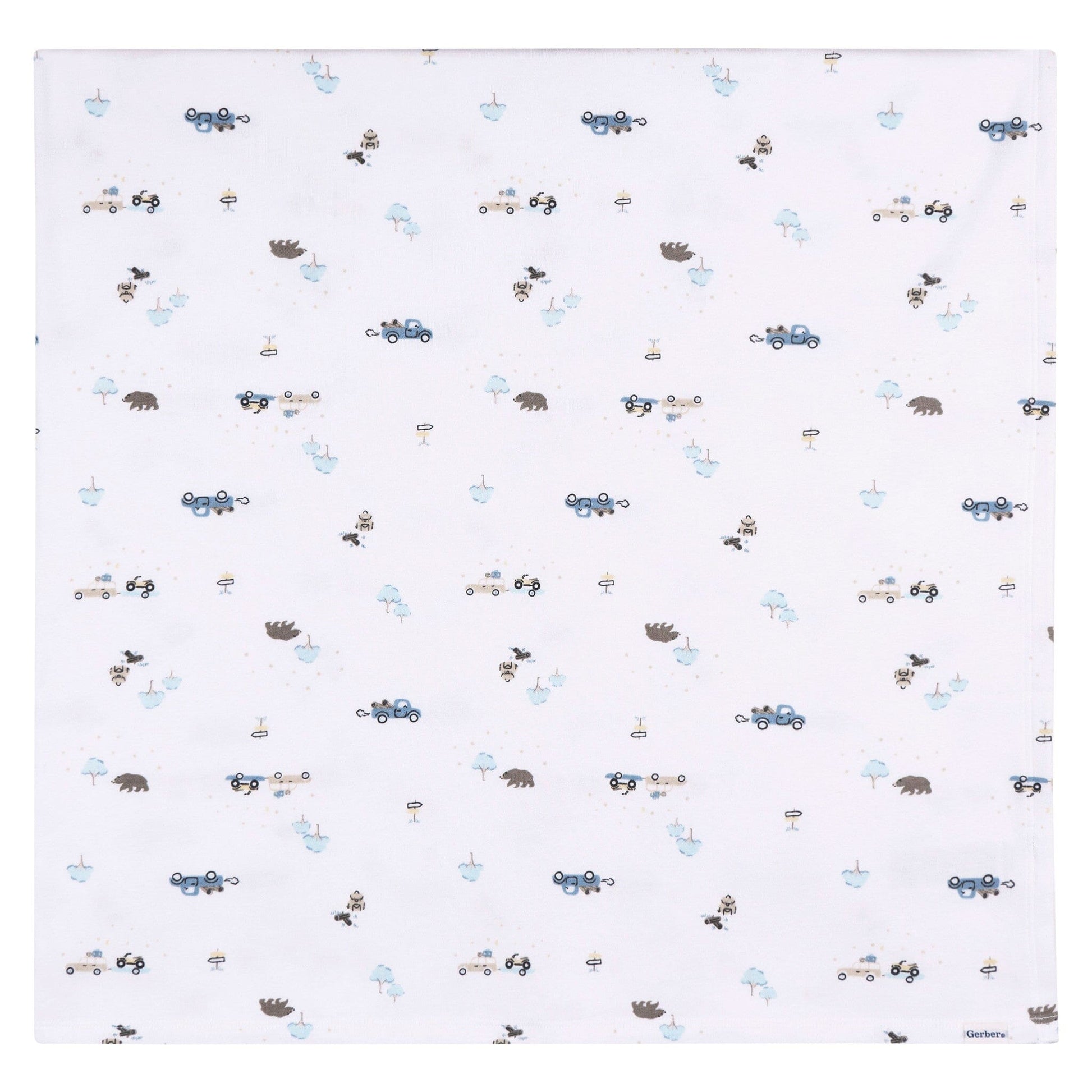 2-Piece Baby Boys Road Trip Swaddle and Cap Set Blankets Gerber® 