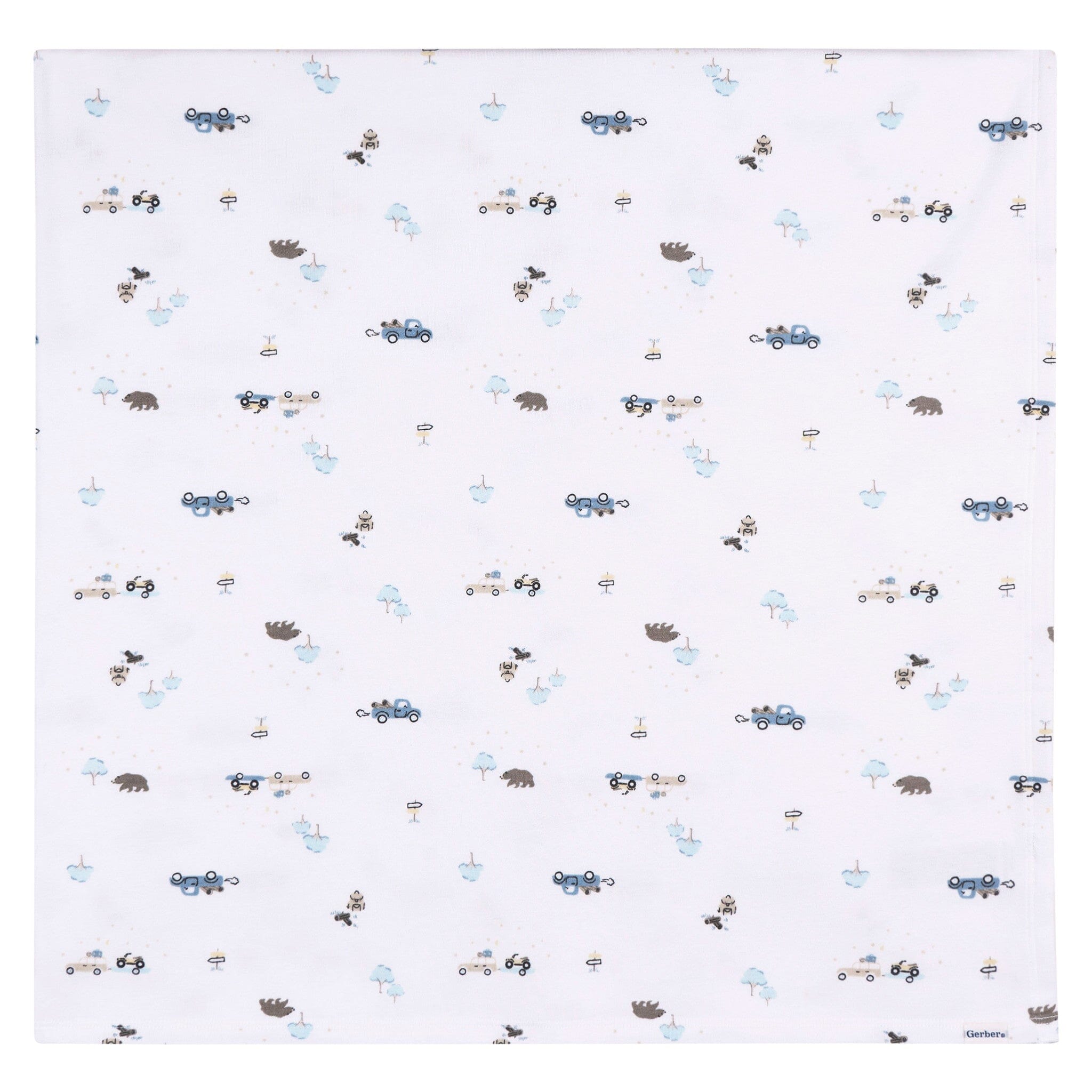 2-Piece Baby Boys Road Trip Swaddle and Cap Set Blankets Gerber® 