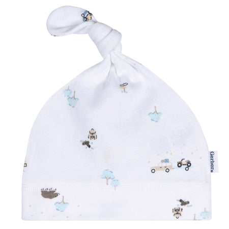 2-Piece Baby Boys Road Trip Swaddle and Cap Set