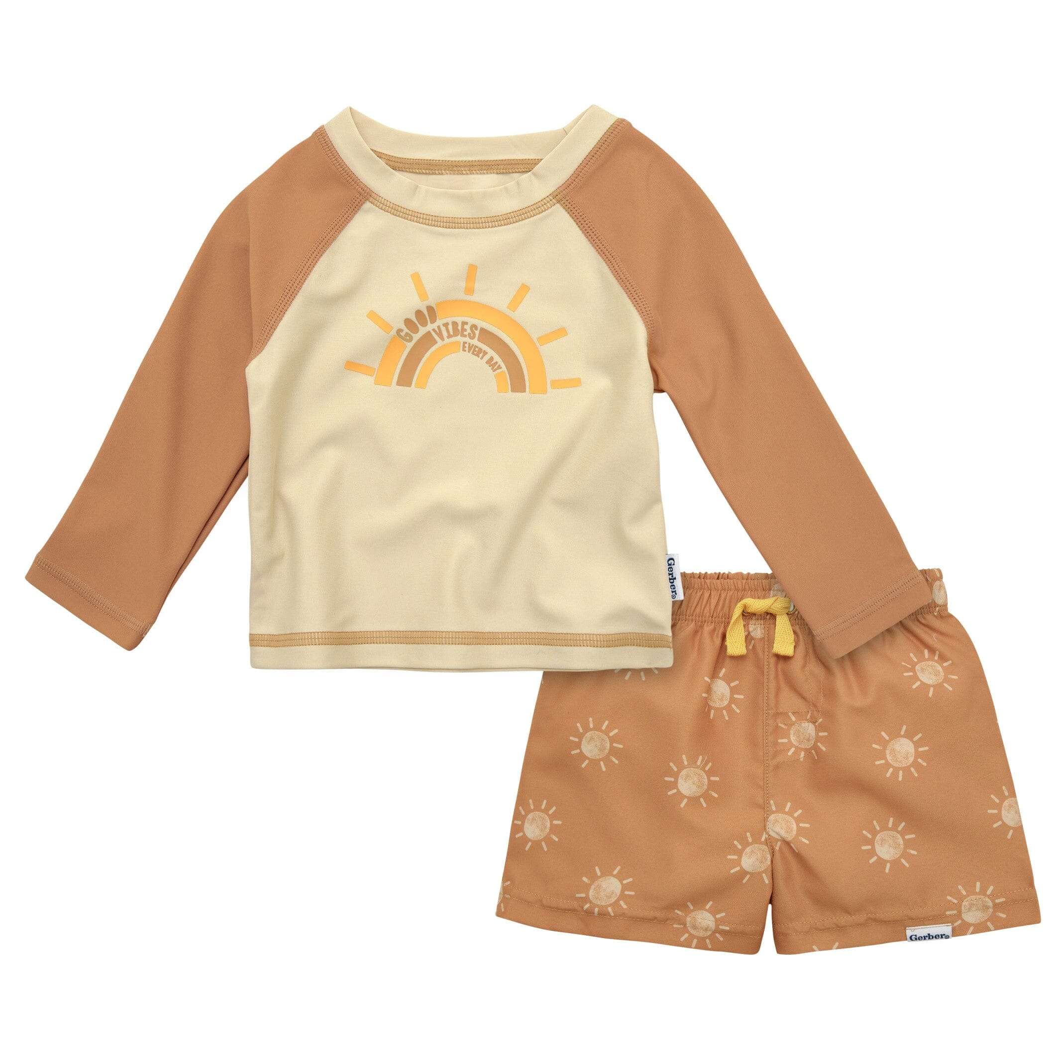 2-Piece Baby & Toddler Boys Suns Rashguard Set