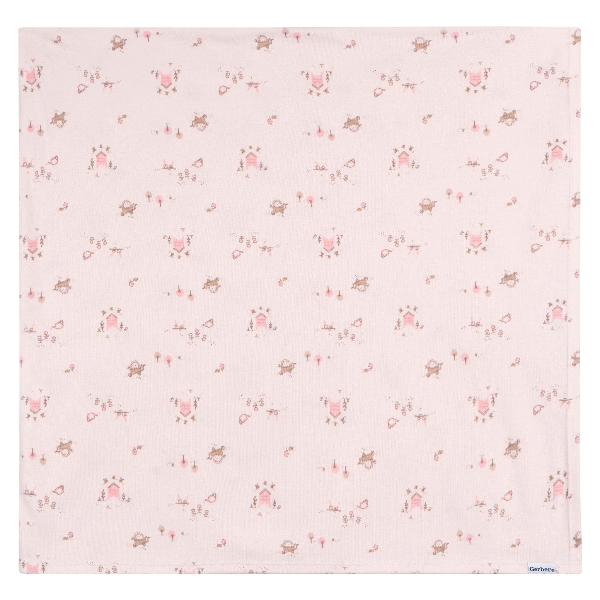 2-Piece Baby Girls Garden Swaddle and Headband Set Blankets Gerber® 