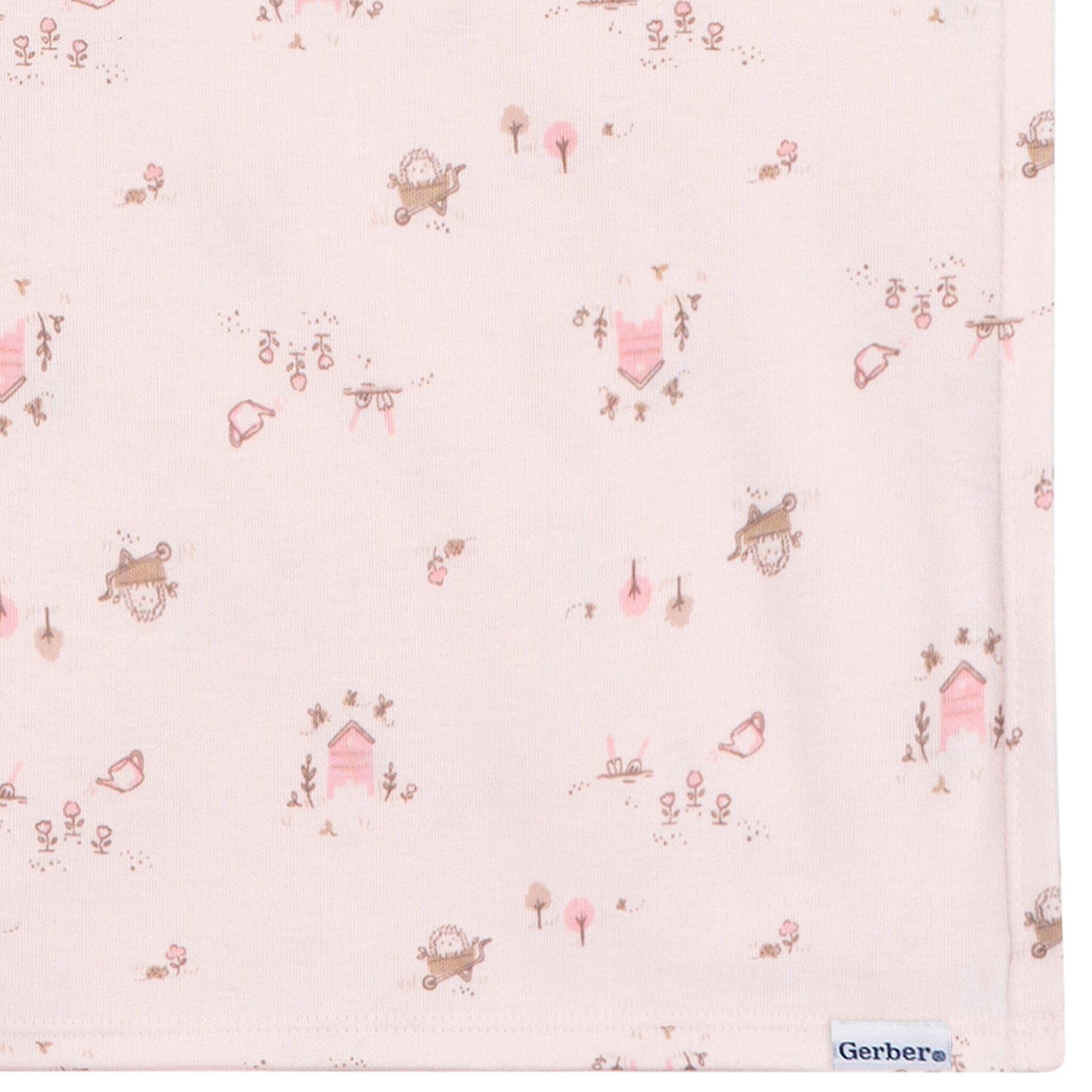 2-Piece Baby Girls Garden Swaddle and Headband Set Blankets Gerber® 