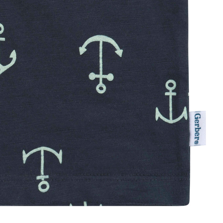 2-Piece Baby Boys Anchor T-Shirt and Shorts