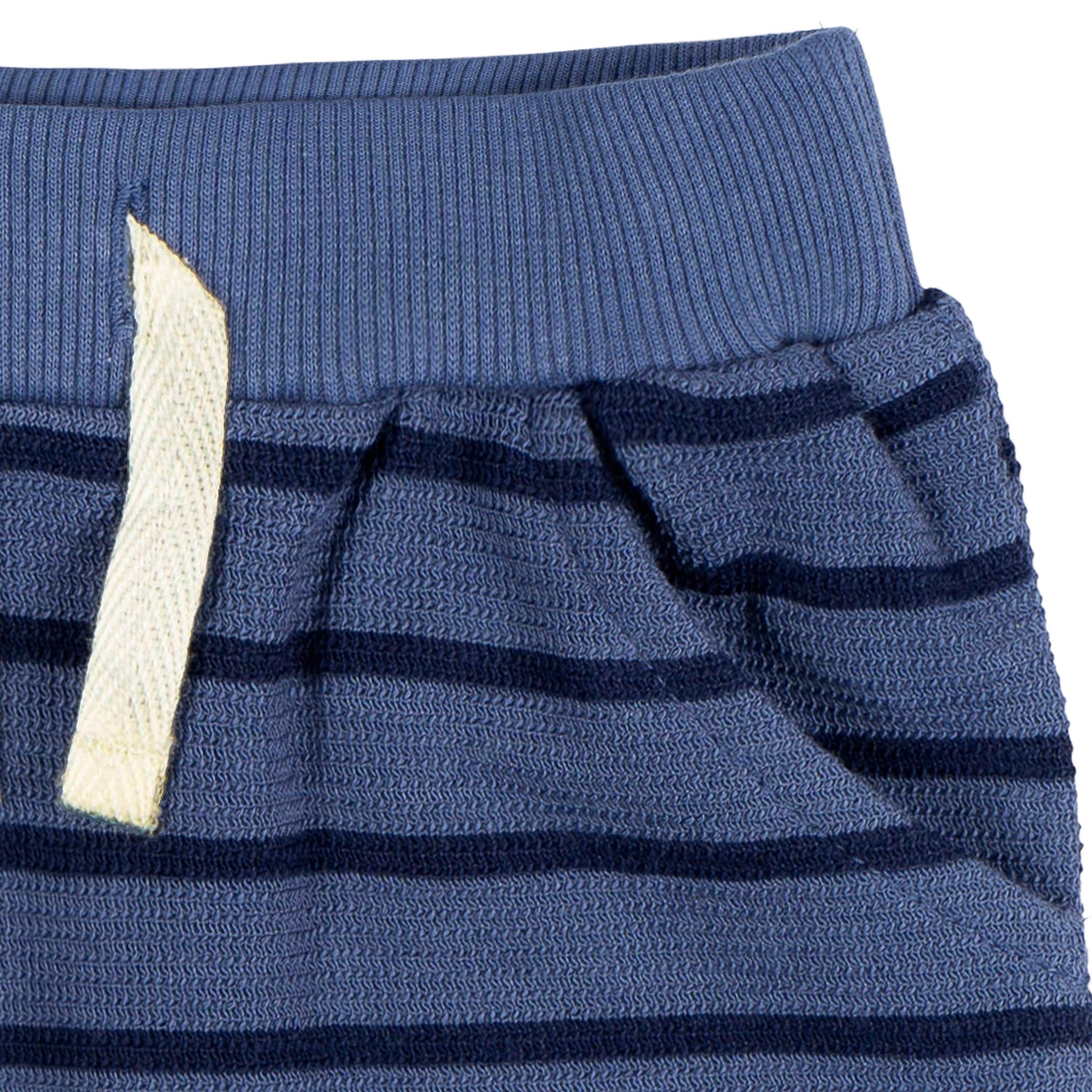 2-Piece Baby Boys Blue Stripe Hooded Jacket & Jogger Set