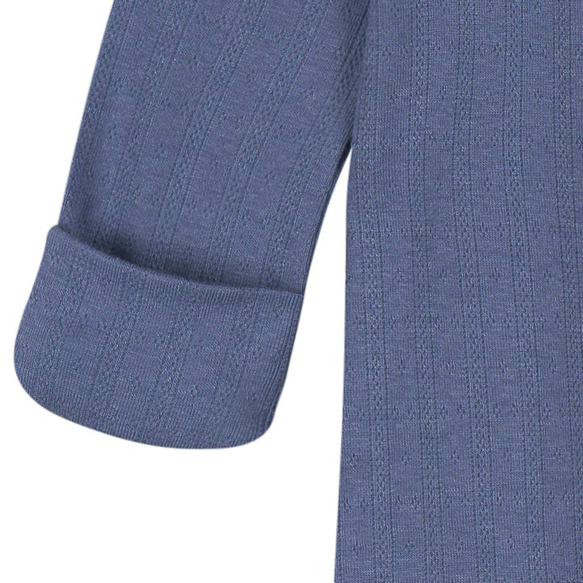 2-Piece Baby Boys Gray Blue Gown & Hat Set Gerber® 