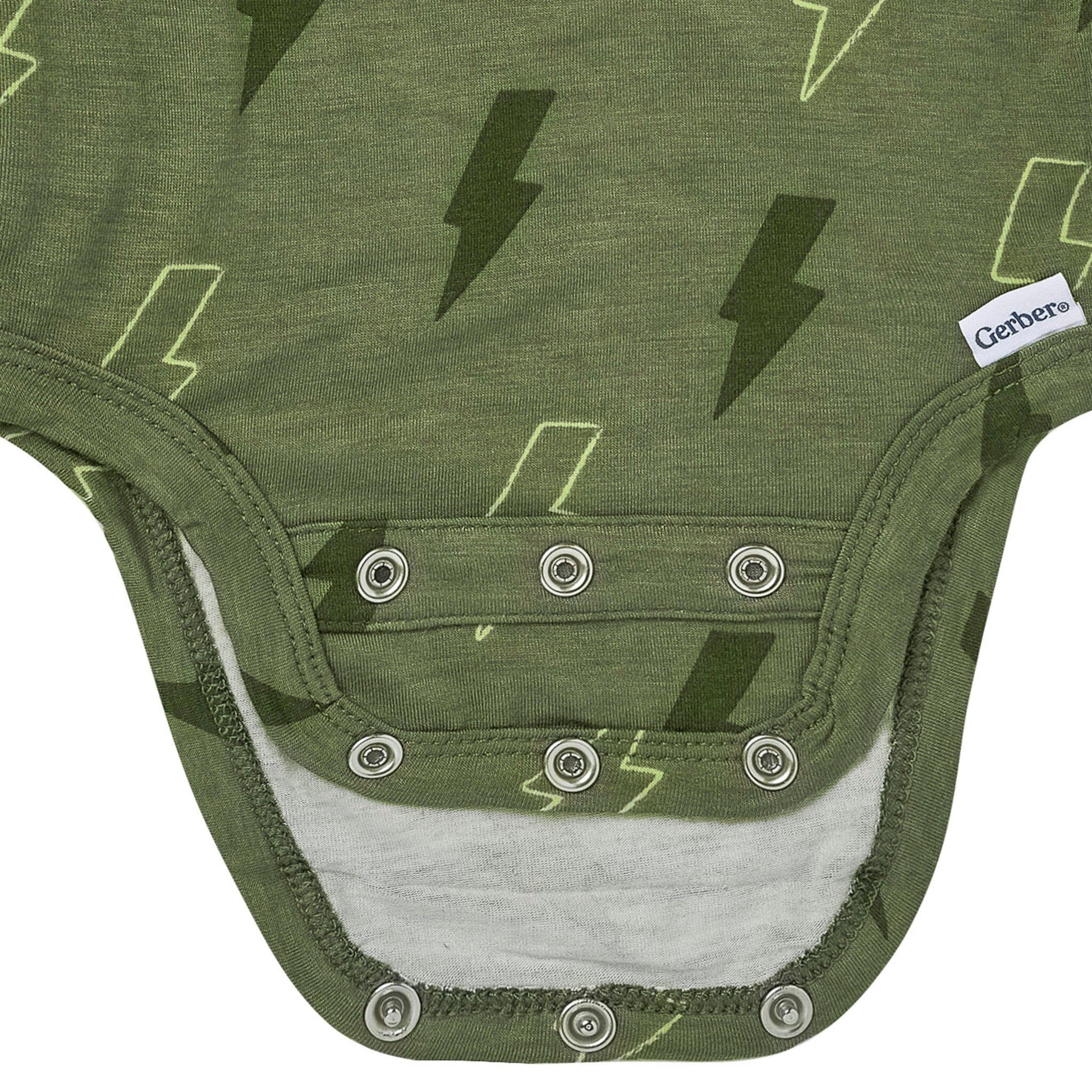 2-Piece Baby Boys Green Bolts Onesie® Pant Set Outfits & Sets Gerber® 