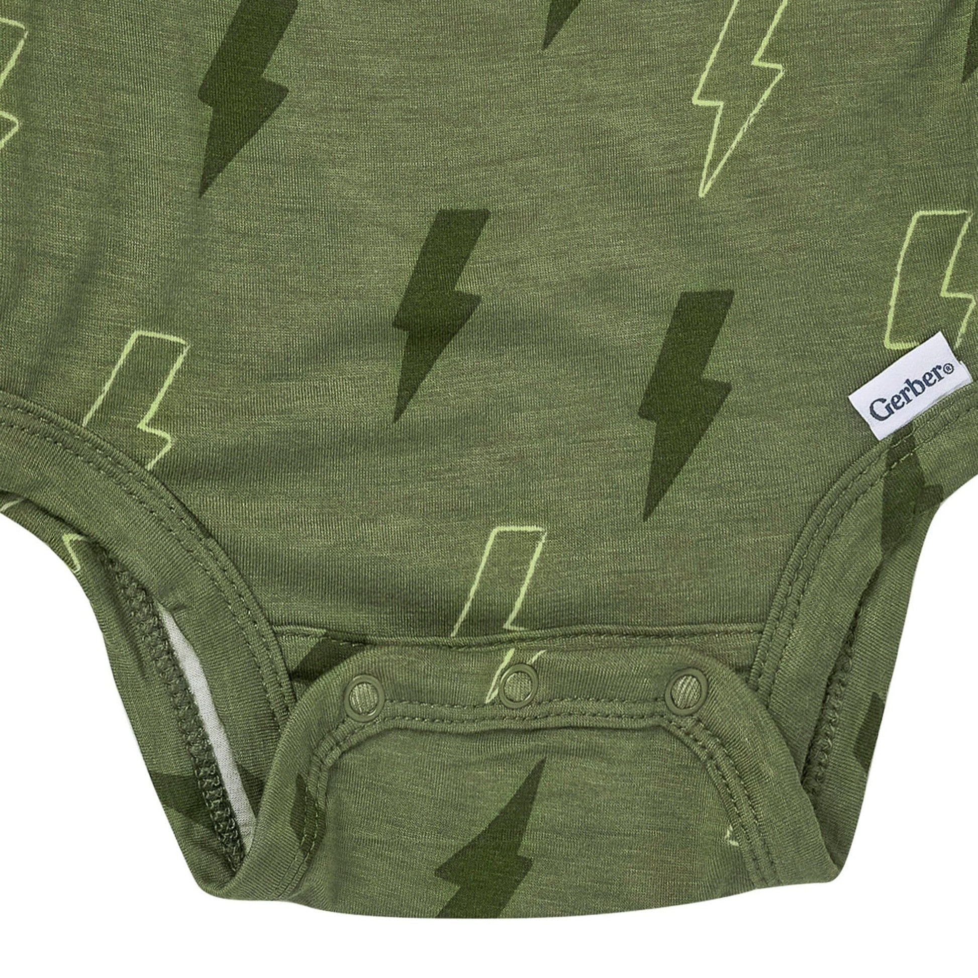 2-Piece Baby Boys Green Bolts Onesie® Pant Set Outfits & Sets Gerber® 