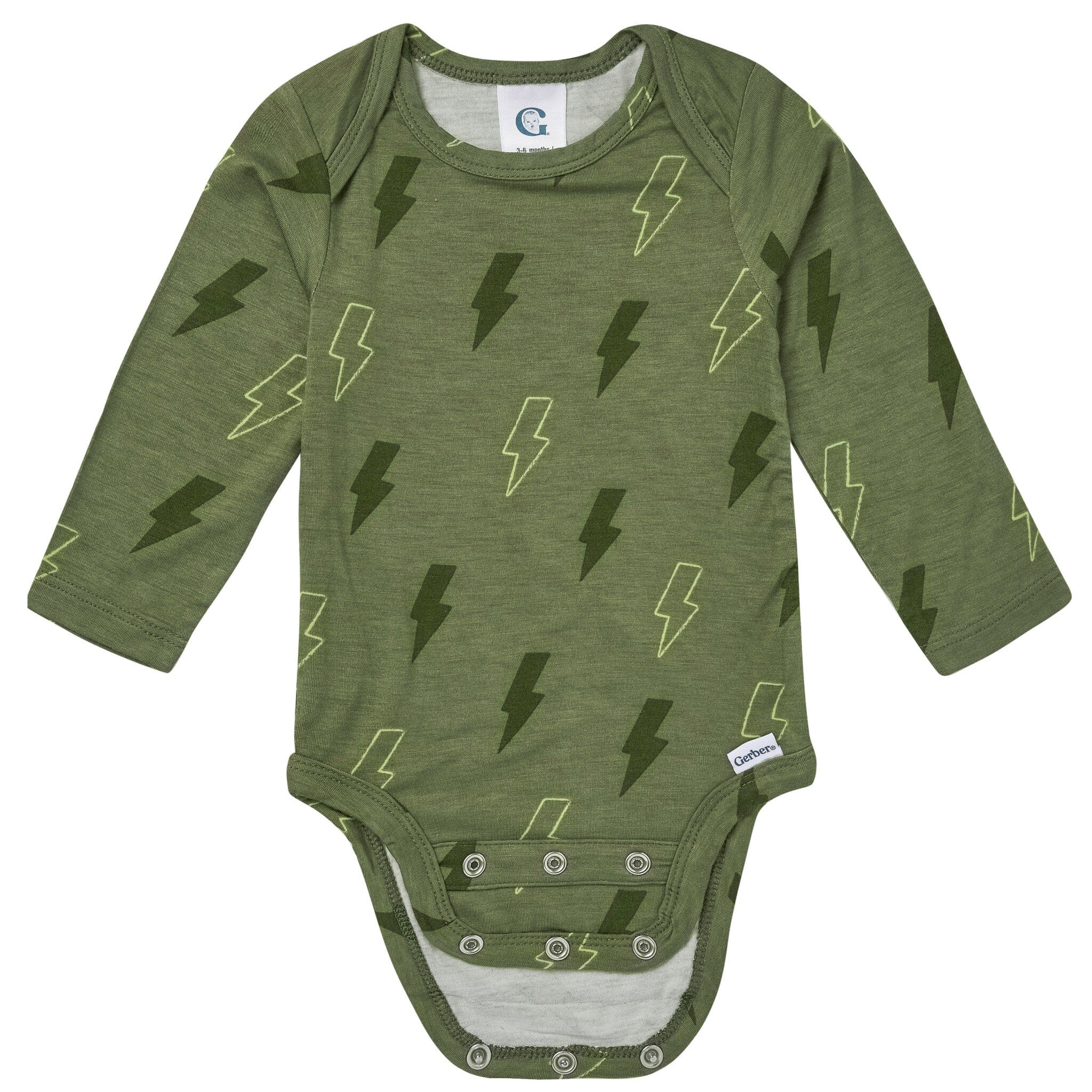 2-Piece Baby Boys Green Bolts Onesie® Pant Set Outfits & Sets Gerber® 