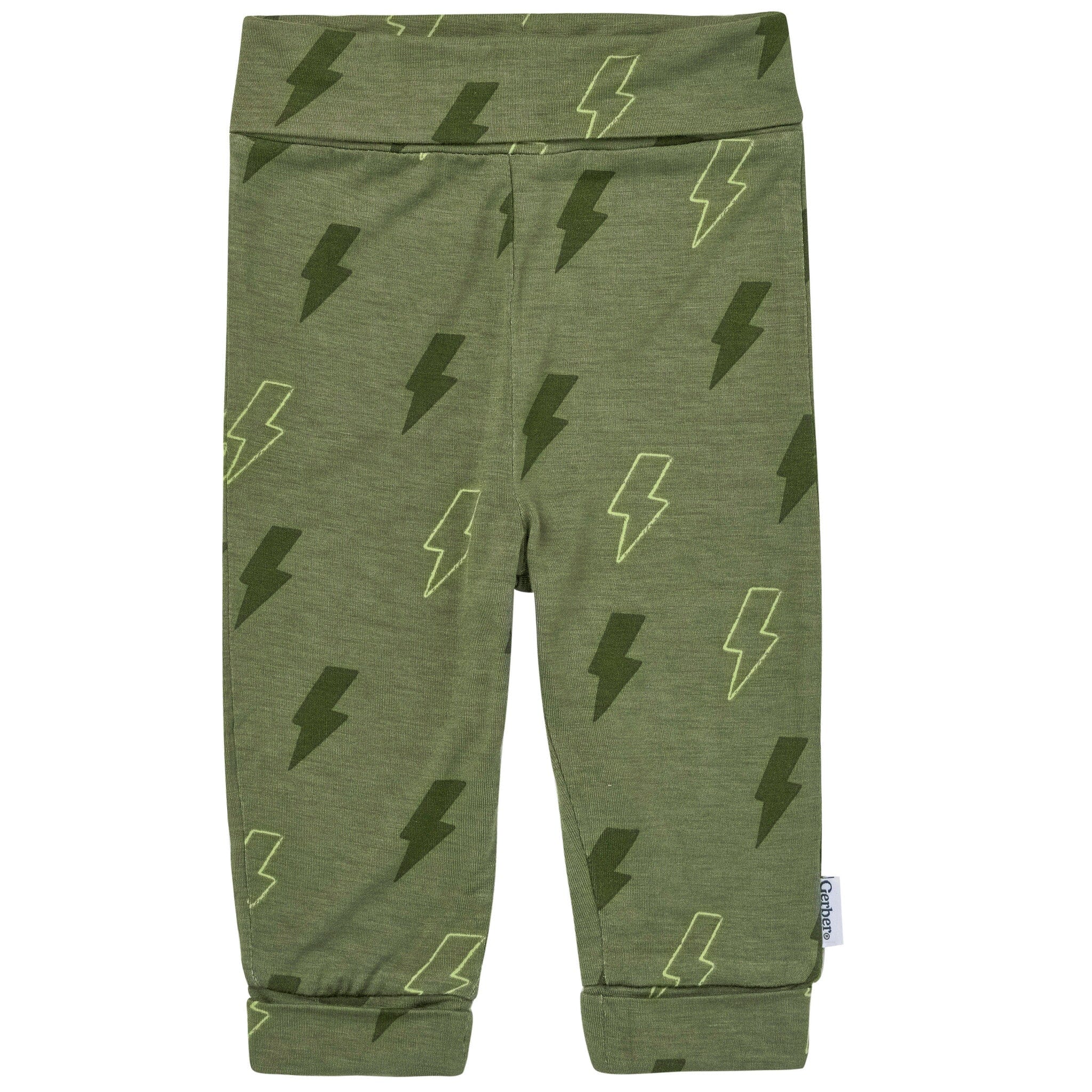 2-Piece Baby Boys Green Bolts Onesie® Pant Set Outfits & Sets Gerber® 