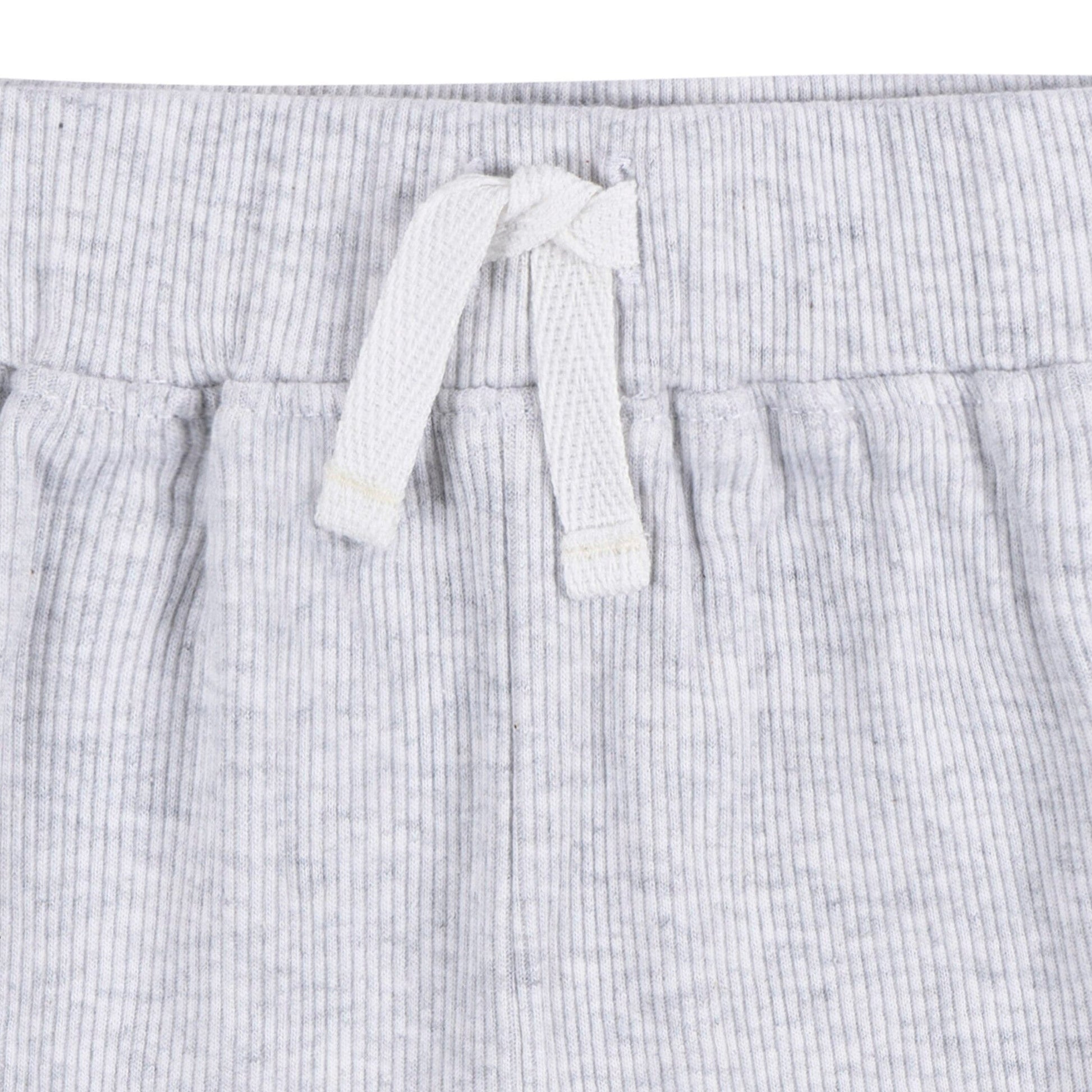 2-Piece Baby Boys Grey Heather Bodysuit and Shorts