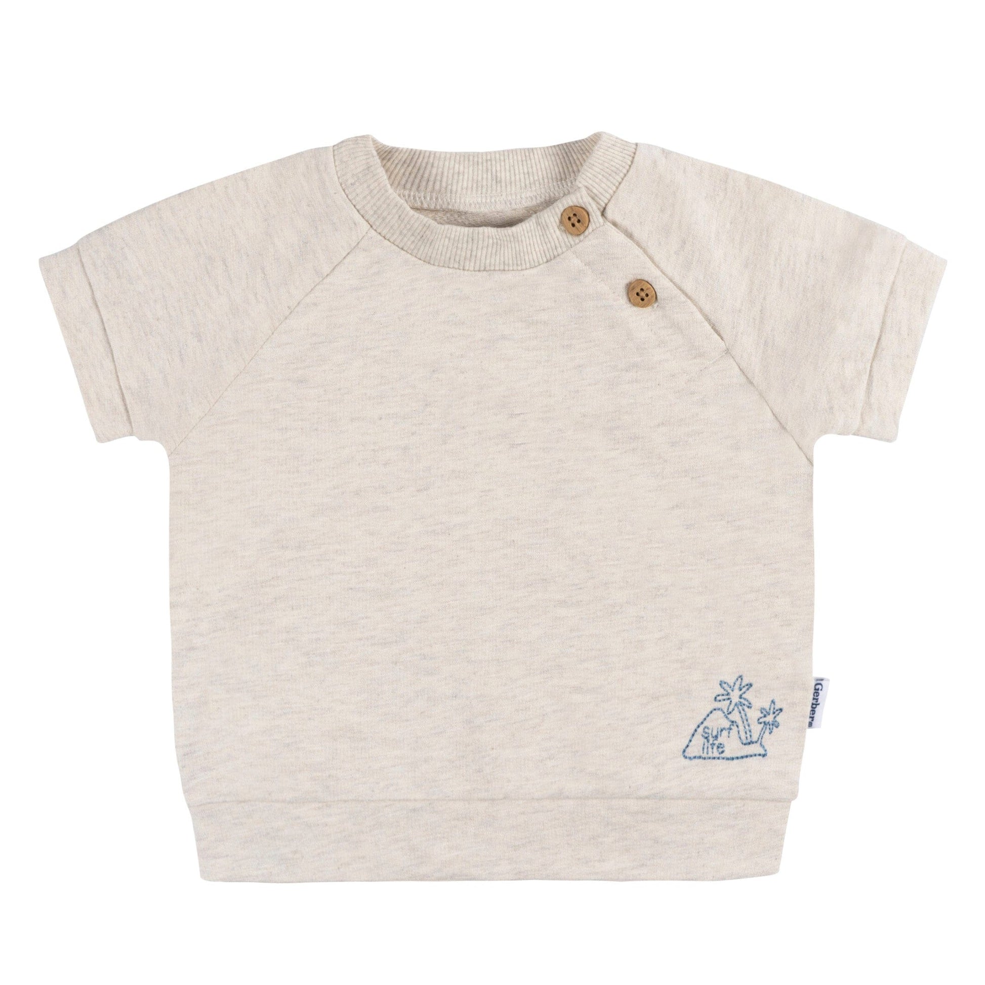 2-Piece Baby Boys Surf T-Shirt and Shorts