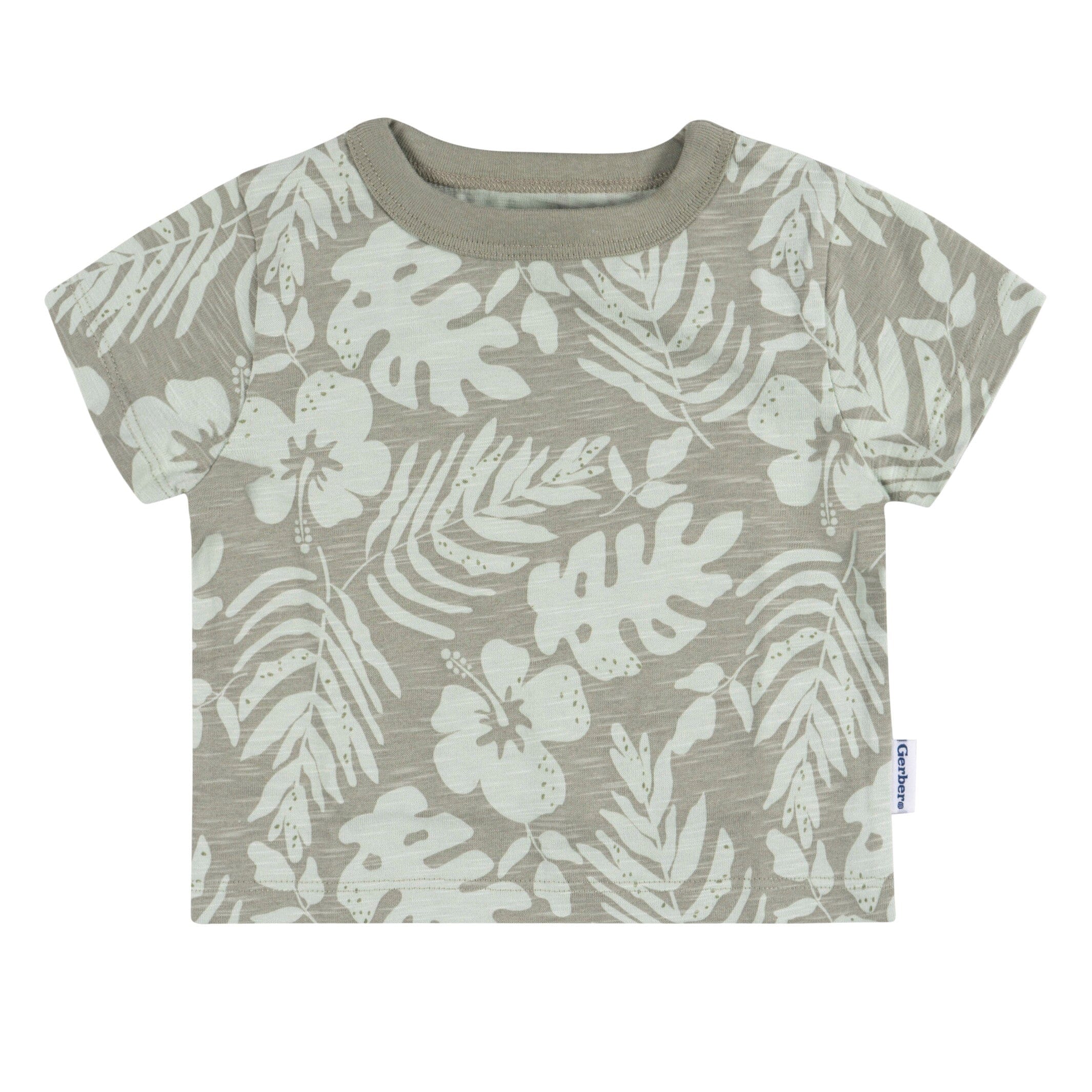 2-Piece Baby Boys Tropical Leaves T-Shirt and Shorts Set