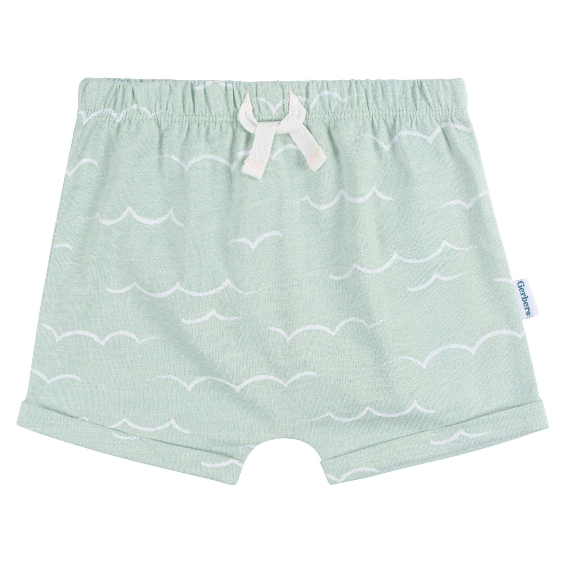 2-Piece Baby Boys Waves T-Shirt and Shorts Set