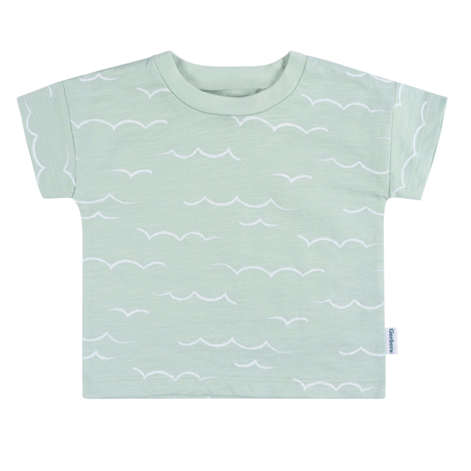 2-Piece Baby Boys Waves T-Shirt and Shorts Set