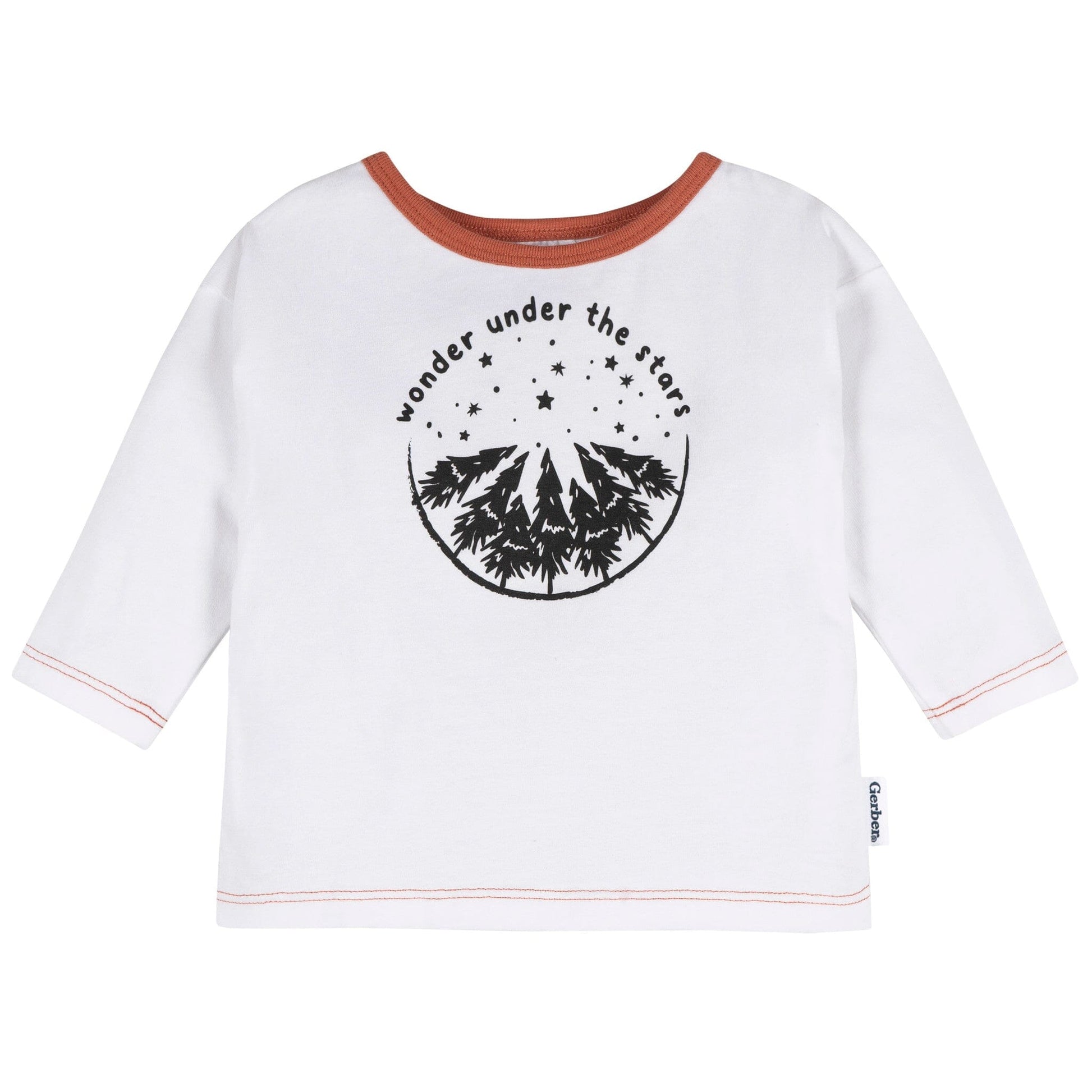 2-Piece Baby Boys White Top & Joggers Outfits & Sets Gerber® 