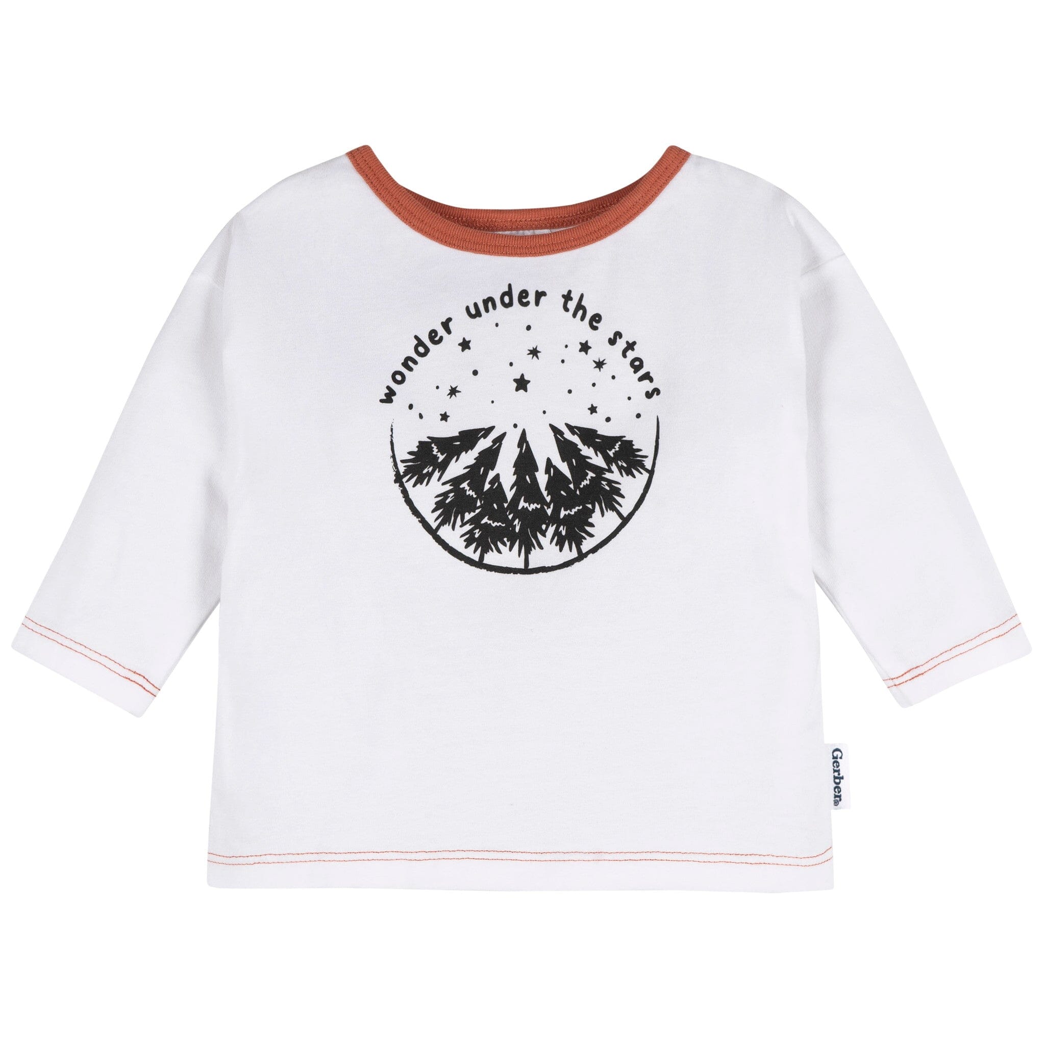2-Piece Baby Boys White Top & Joggers Outfits & Sets Gerber® 