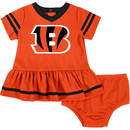2-Piece Baby Girls Cincinnati Bengals Dress & Diaper Cover Set