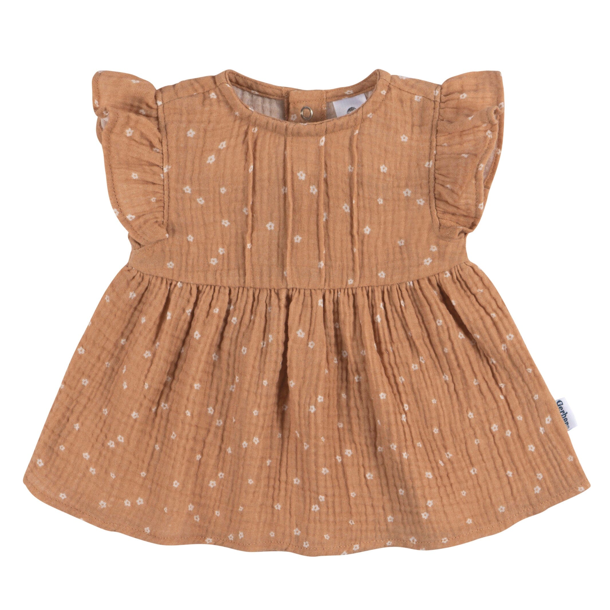 2-Piece Baby Girls Ditsy Floral Dress and Diaper Cover