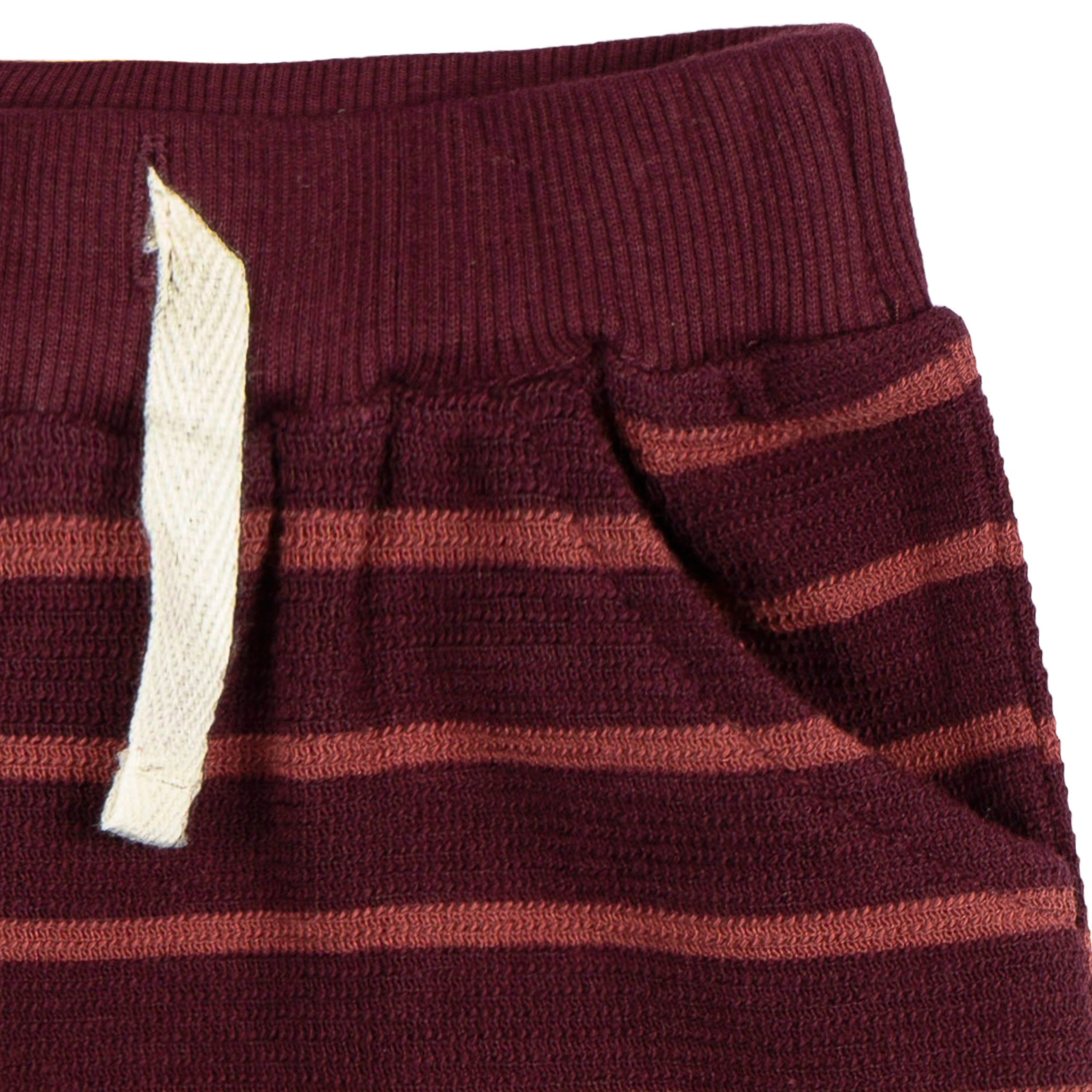 2-Piece Baby Girls Fig Stripe Hooded Jacket & Jogger Set