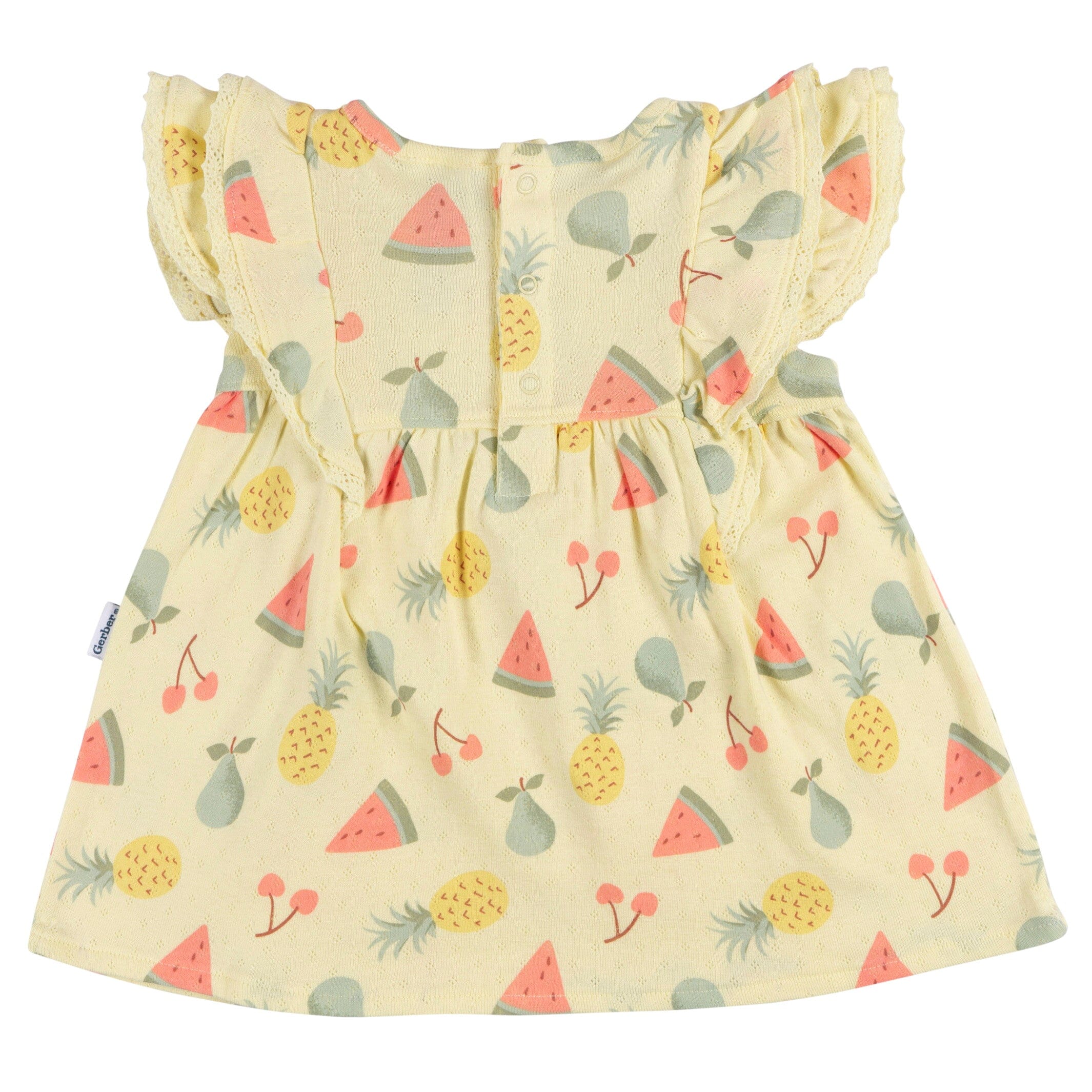 2-Piece Baby Girls Fruit Dress & Diaper Cover