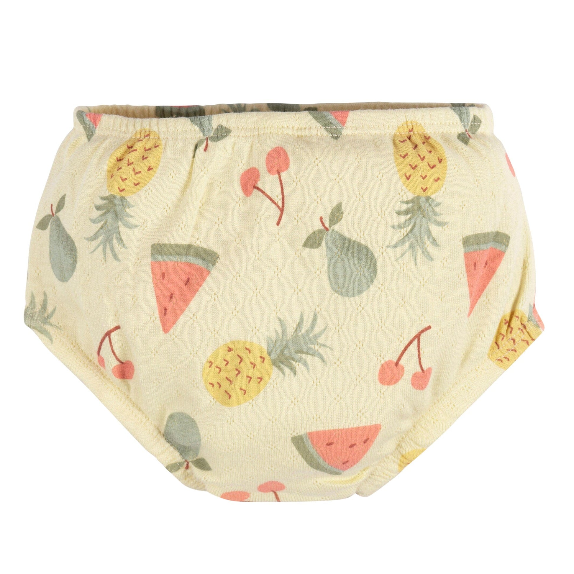2-Piece Baby Girls Fruit Dress & Diaper Cover