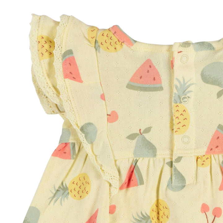2-Piece Baby Girls Fruit Dress & Diaper Cover