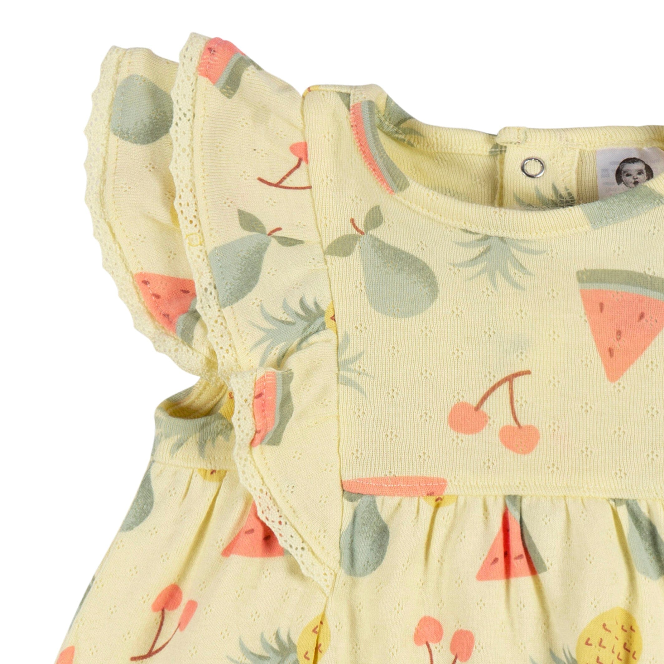 2-Piece Baby Girls Fruit Dress & Diaper Cover