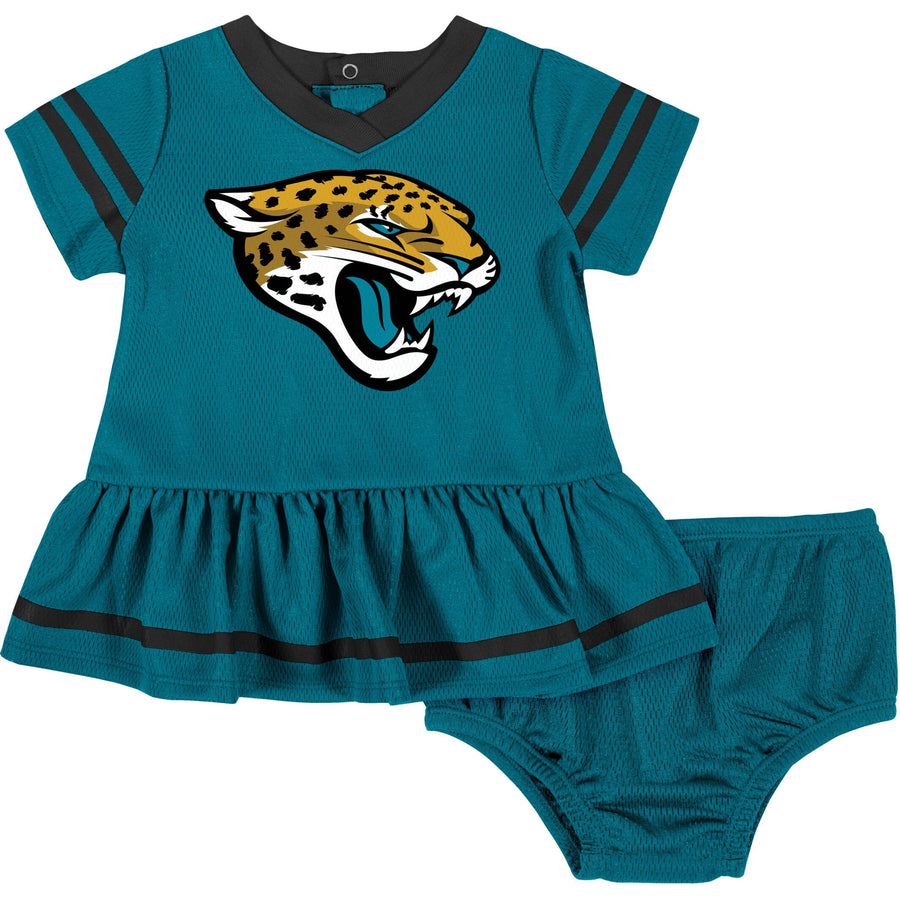 2-Piece Baby Girls Jaguars Dress & Diaper Cover Set