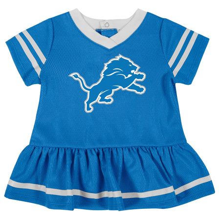 2-Piece Baby Girls Detroit Lions Dress & Diaper Cover Set