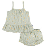 2-Piece Baby Girls Pears Dress and Diaper Cover