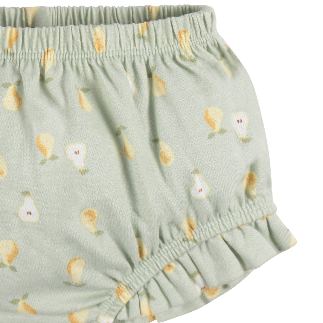 2-Piece Baby Girls Pears Dress and Diaper Cover