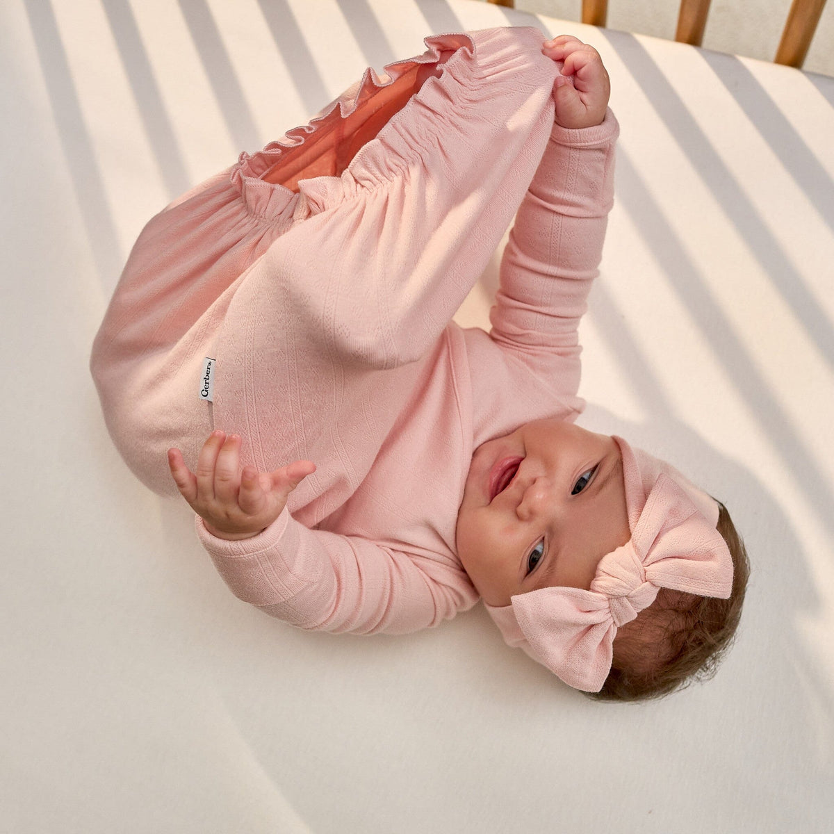 2-Piece Baby Girls Pink Dogwood Gown & Hat Set Gerber® 