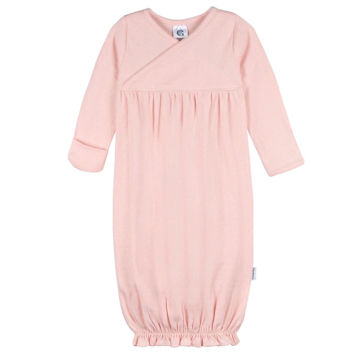 2-Piece Baby Girls Pink Dogwood Gown & Hat Set Gerber® 